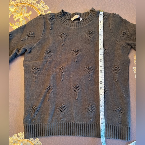 LOFT Women's Olive Knit Sweater - Picture 8 of 9